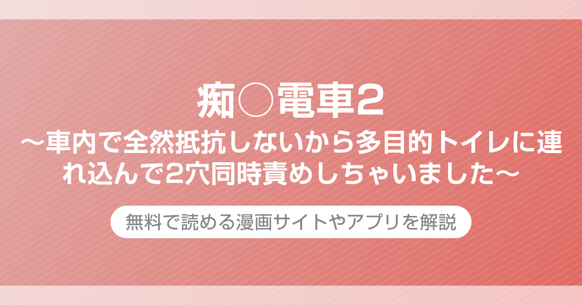 痴○電車2〜車内で全然抵抗しないから多目的トイレに連れ込んで2穴同時責めしちゃいました〜