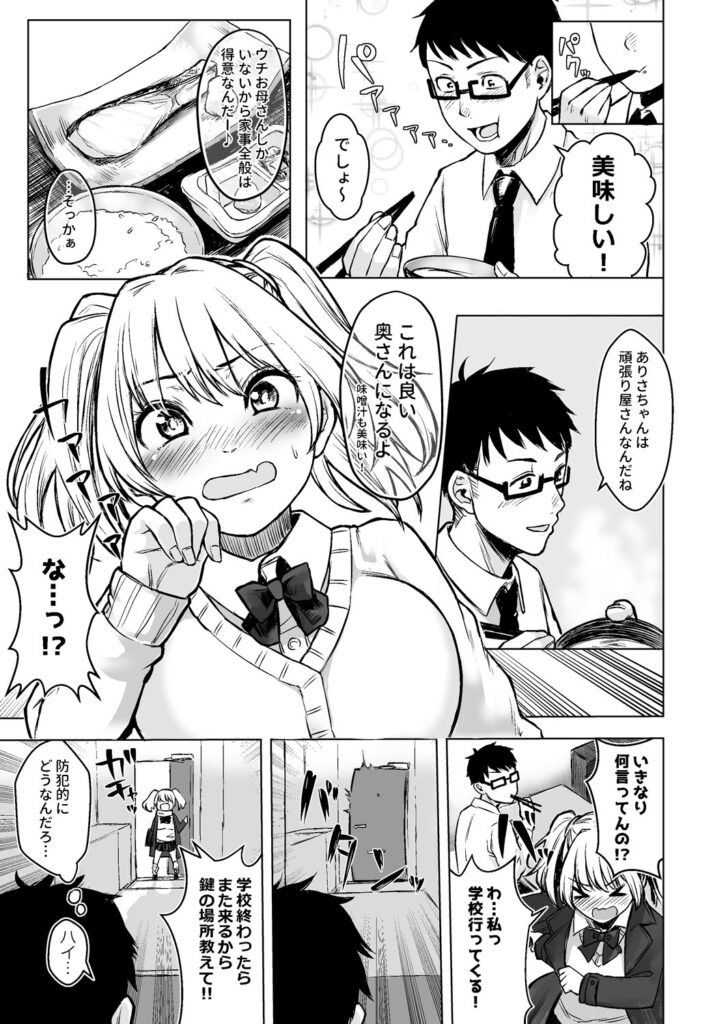 訳アリJK家出したギャルを飼ってみた結果!?